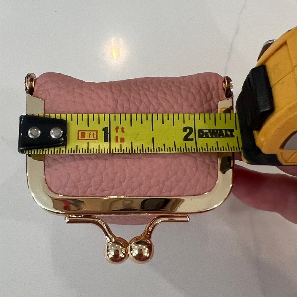 Pink Mini Kiss-Lock Coin Pouch - Picture 11 of 16